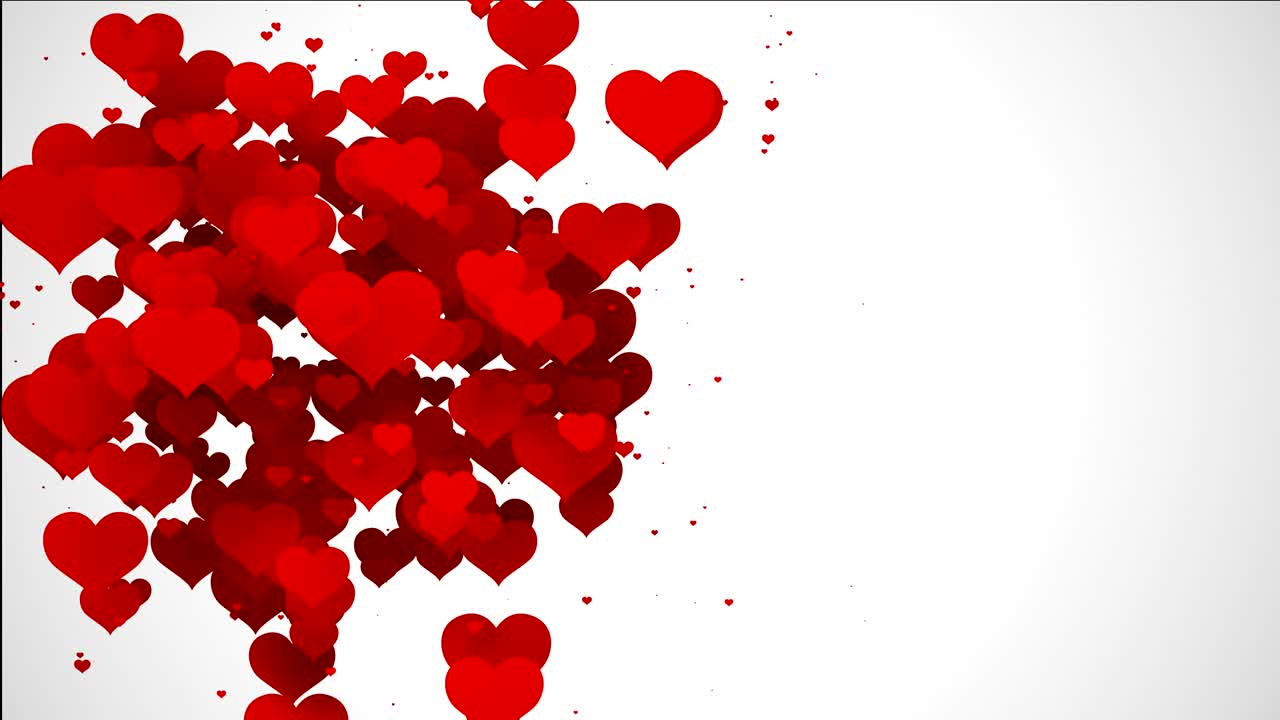 los corazones suaves de fondo (loopable) - video de stock