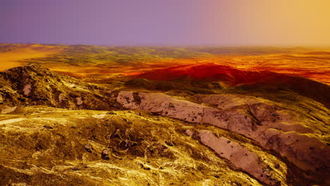 vista panorámica de la montaña del arco iris