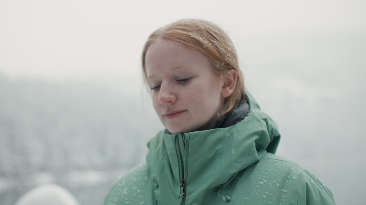 Woman in a Winter Wonderland