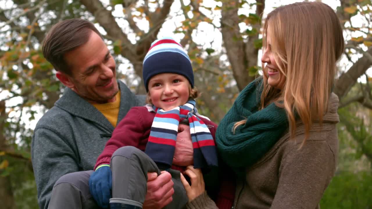 Happy family spending the day together