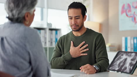 doctor discussing medical issue with patient