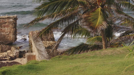 clima ventoso sobre la costa de san juan en puerto rico