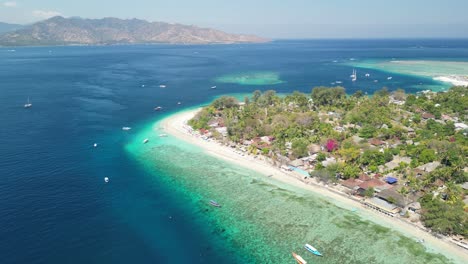 coastal beach of gili air beach south