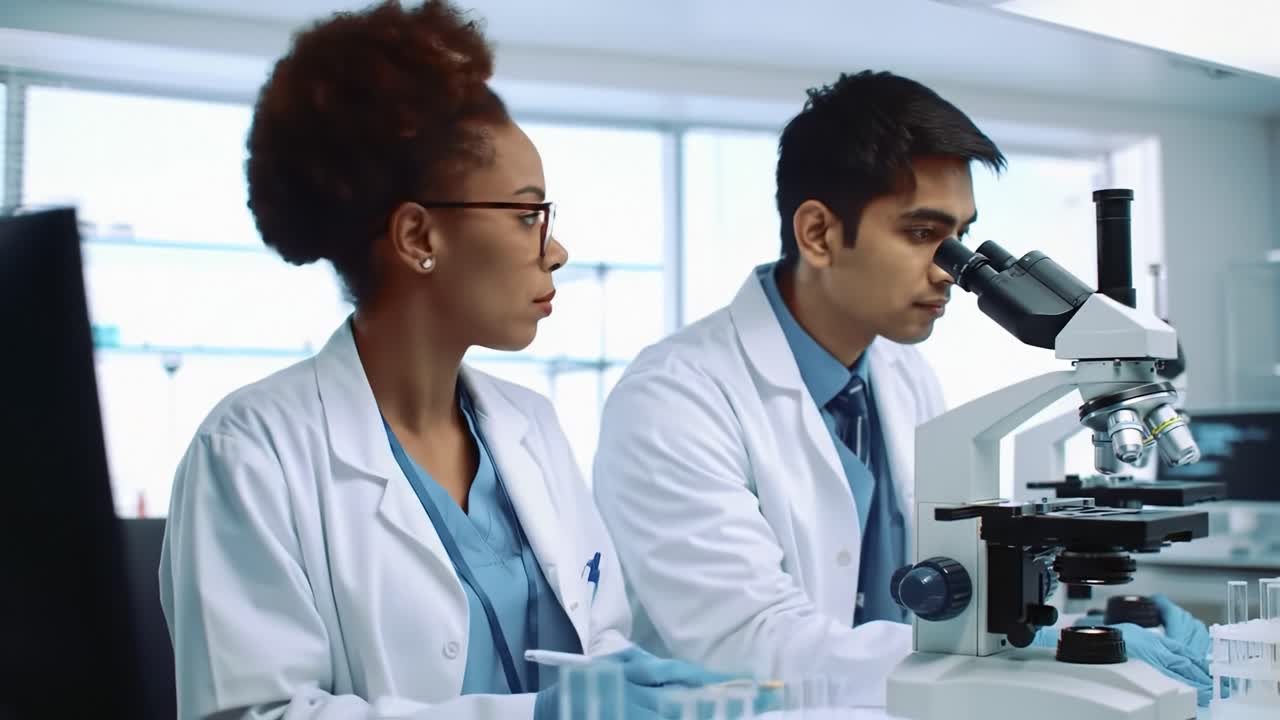 Scienziati che lavorano in un laboratorio