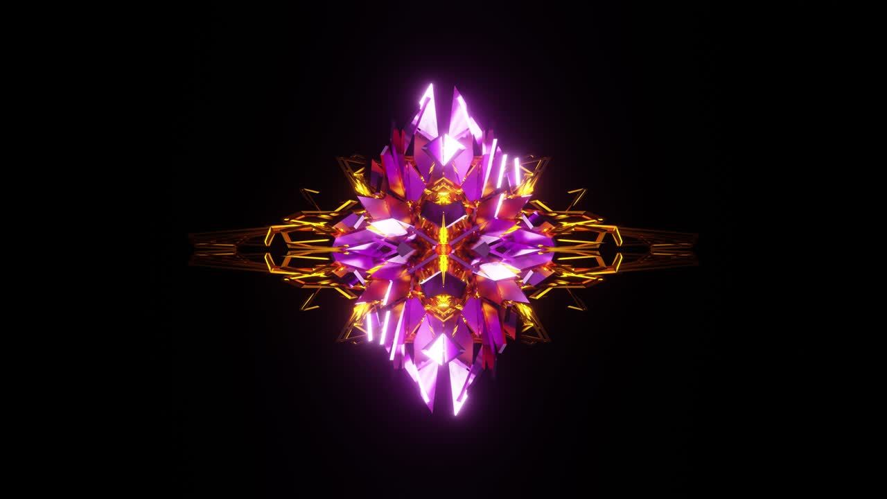 A kaleidoscope of bright neon flashes for holidays and music shows.