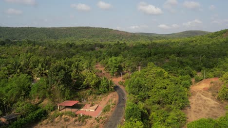 beautiful malvan clouds shadow on top of hills time laps village view in summer may dry land