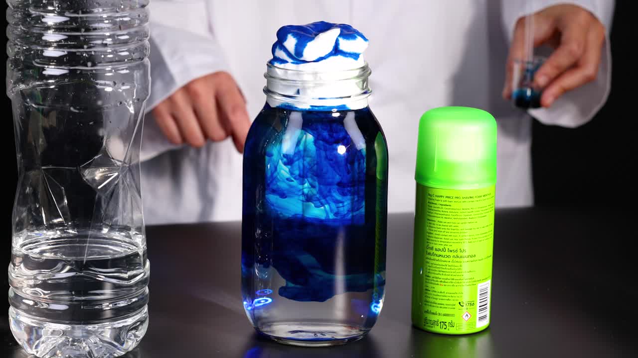 Demonstrating cloud formation using household items
