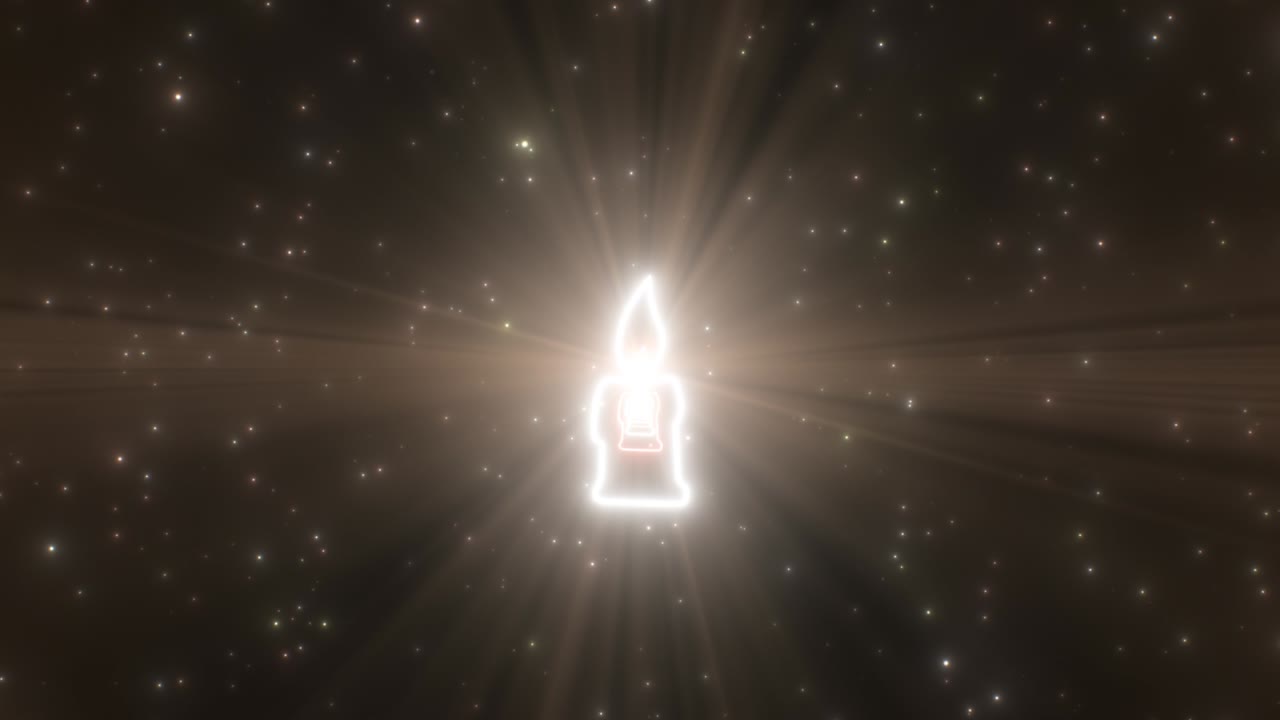 스 불과 불꽃 이 불타는 모양 윤 네온 조명 터널 - 4k 원활한 vj 루프 모션 배경 애니메이션