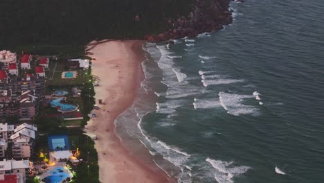 praia brava in florianópolis during sunset