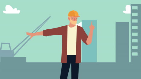 arquitecto rubio animación de personajes profesionales