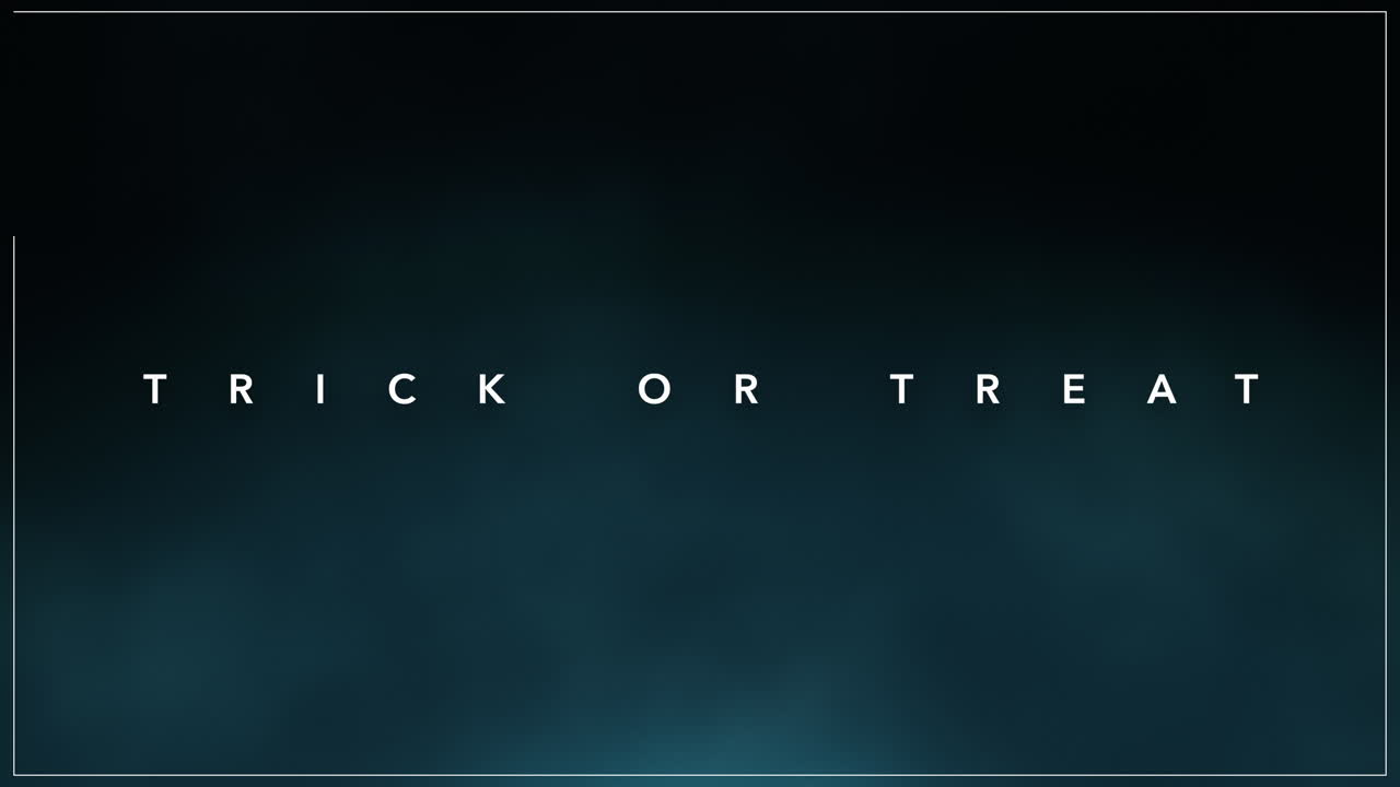 Trick Or Treat on dark space