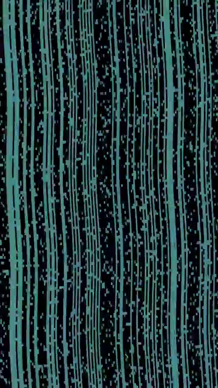 Abstract Digital Background with Vertical Teal Lines and Pixelated Texture