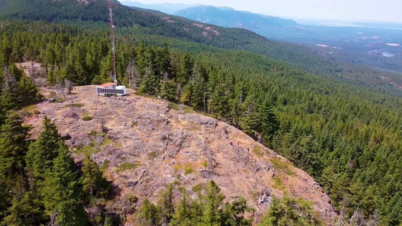 Rocky bluff on Wesley Ridge Vancouver Island, Canada