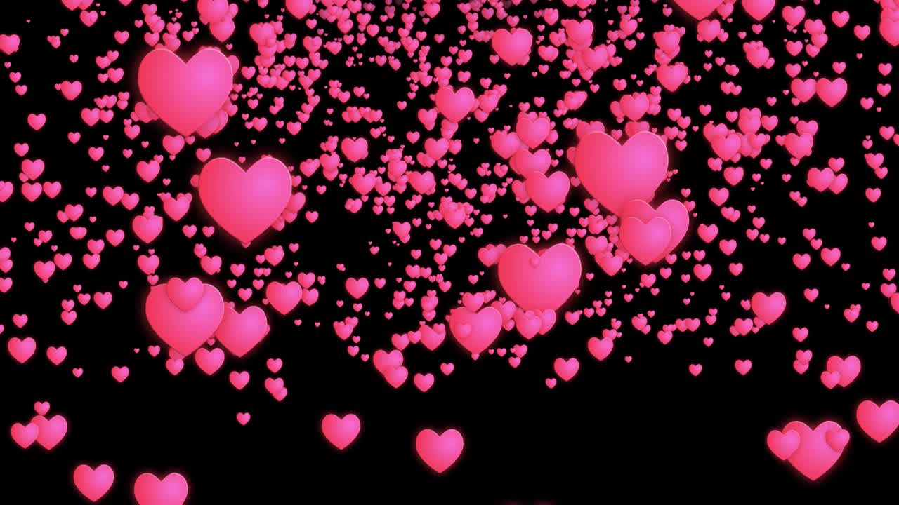 심장 마크 입자 애니메이션 모션 그래픽