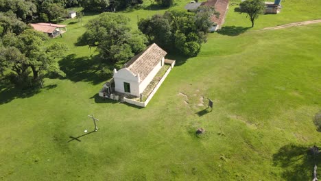 historical and religious heritage called "capela da santa de pedra", municipality of palmeira, state of paraná, brazil