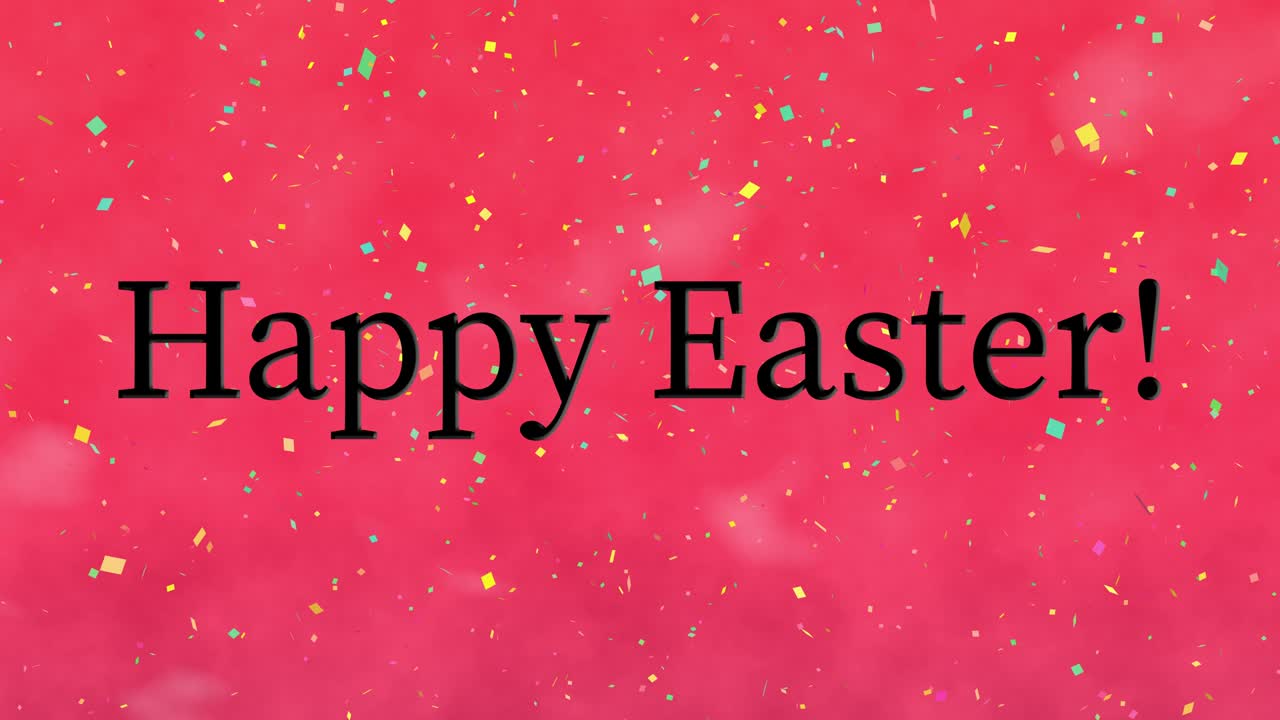 Happy Easter event text animation motion graphics