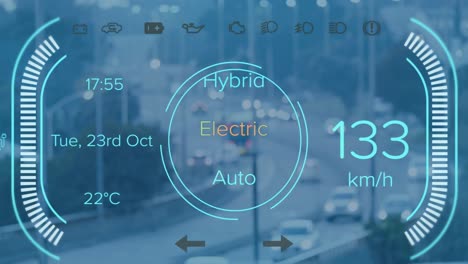 Animation-Der-Digitalen-Schnittstelle-über-Dem-Stadtbild