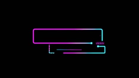 neon glowing lines and shapes