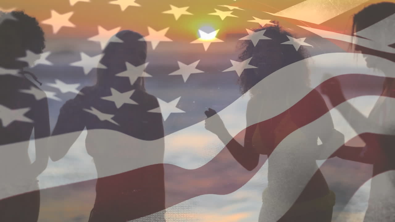 fiesta en la playa estadounidense