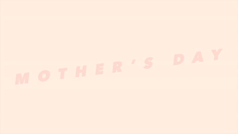 modern mothers day text on fashion brown gradient