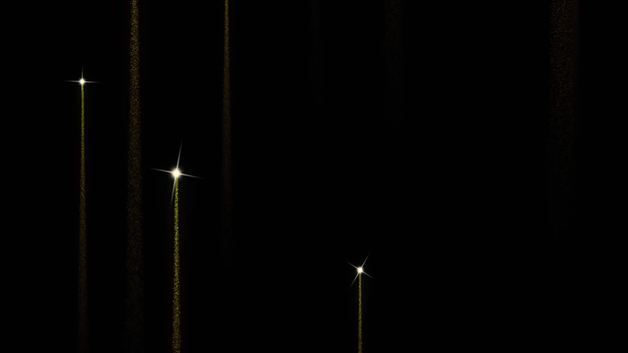 Animation of light trails on black background