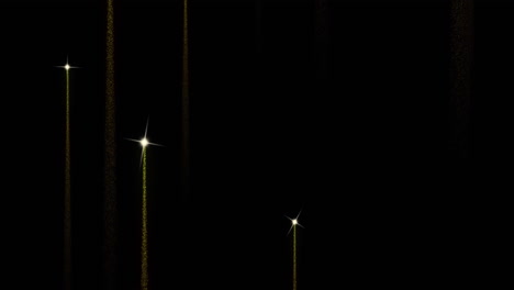animation of light trails on black background