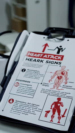 heart attack signs - first aid information