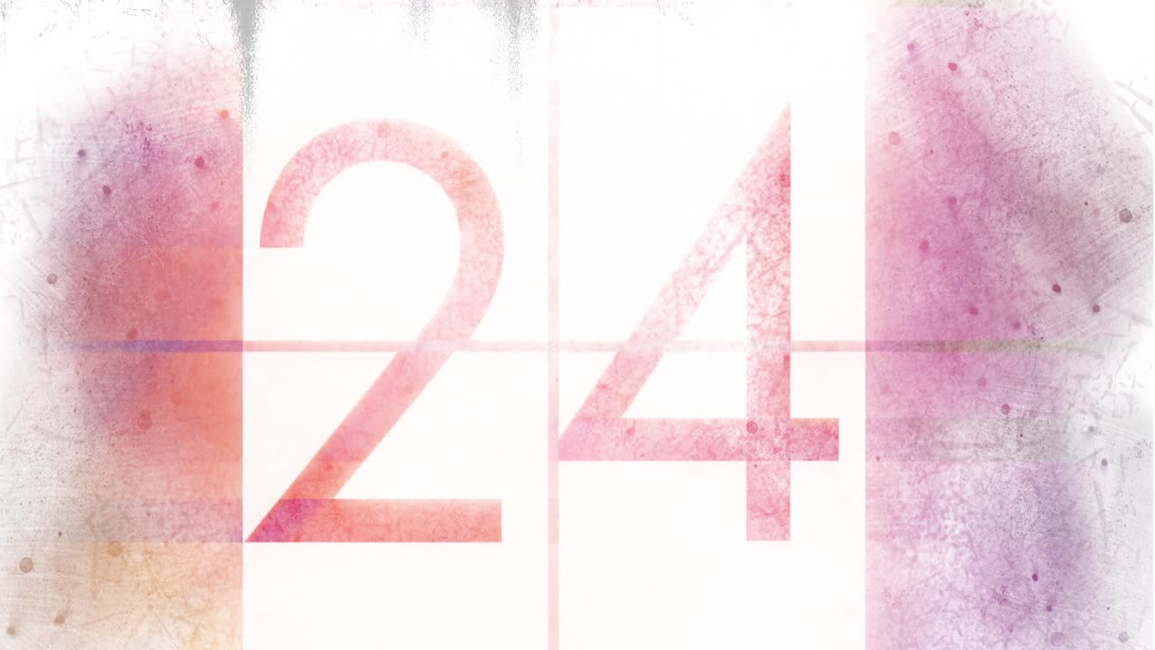 video animado de cuenta atrás en 4k