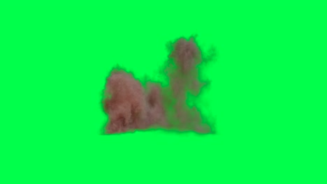 explosion smoke effect on green screen