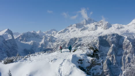 ski tour in the alps