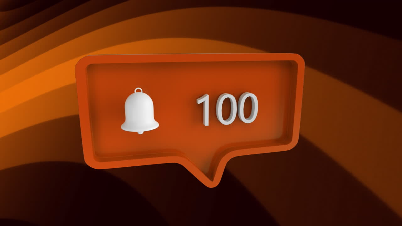 검은색 배경에 있는 미디어 아이콘과 모양의 애니메이션