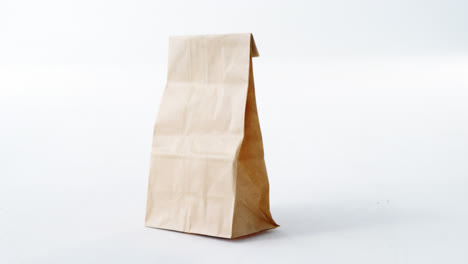 Brown-shopping-bag-on-white-background