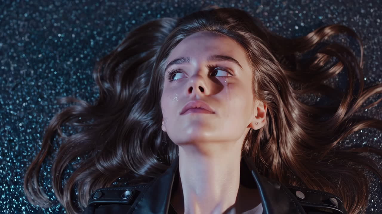 Woman Lying on the Ground, Looking Up