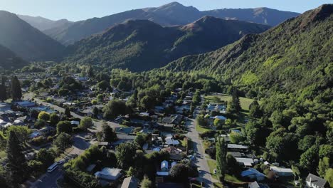 drone fly over arrowtown