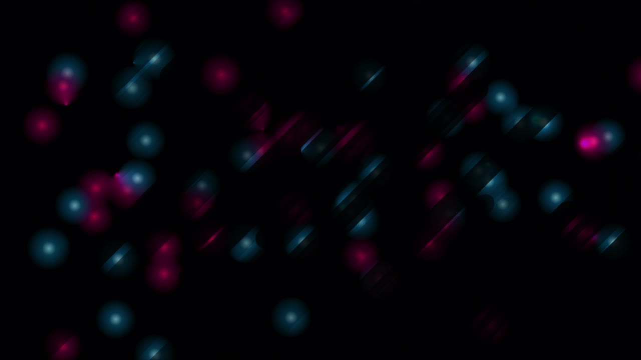 Blue purple glowing shiny particles abstract motion background