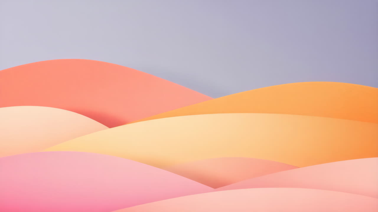 Abstract Pastel Paper Waves Background