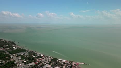 beach of campeche from the air