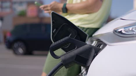 charging an electric car