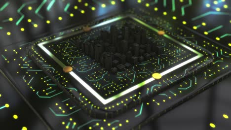 tecnología avanzada concepto de visualización de fondo 4k