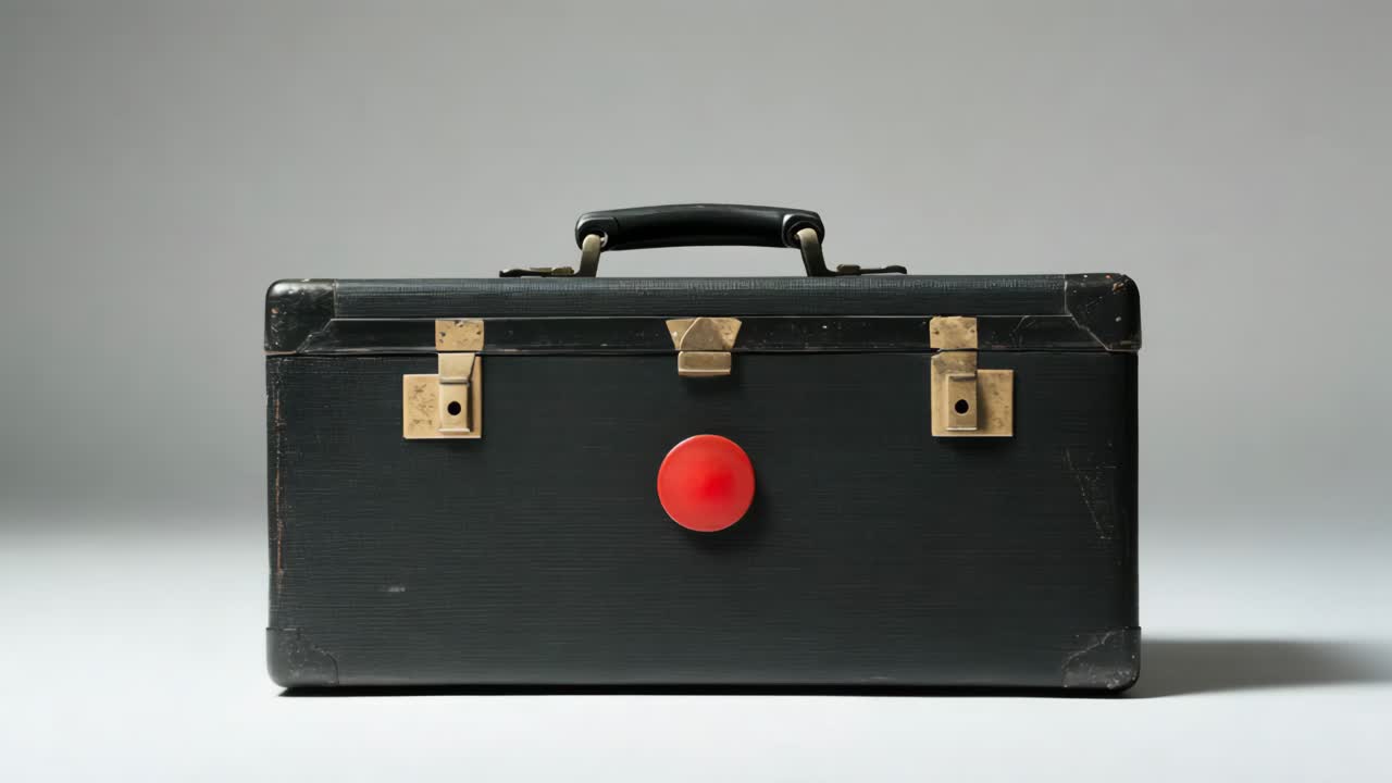 Vintage Black Suitcase
