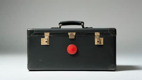 vintage black suitcase
