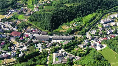 lujia village, zhejiang province, china, location of the longest glass water slide in the world