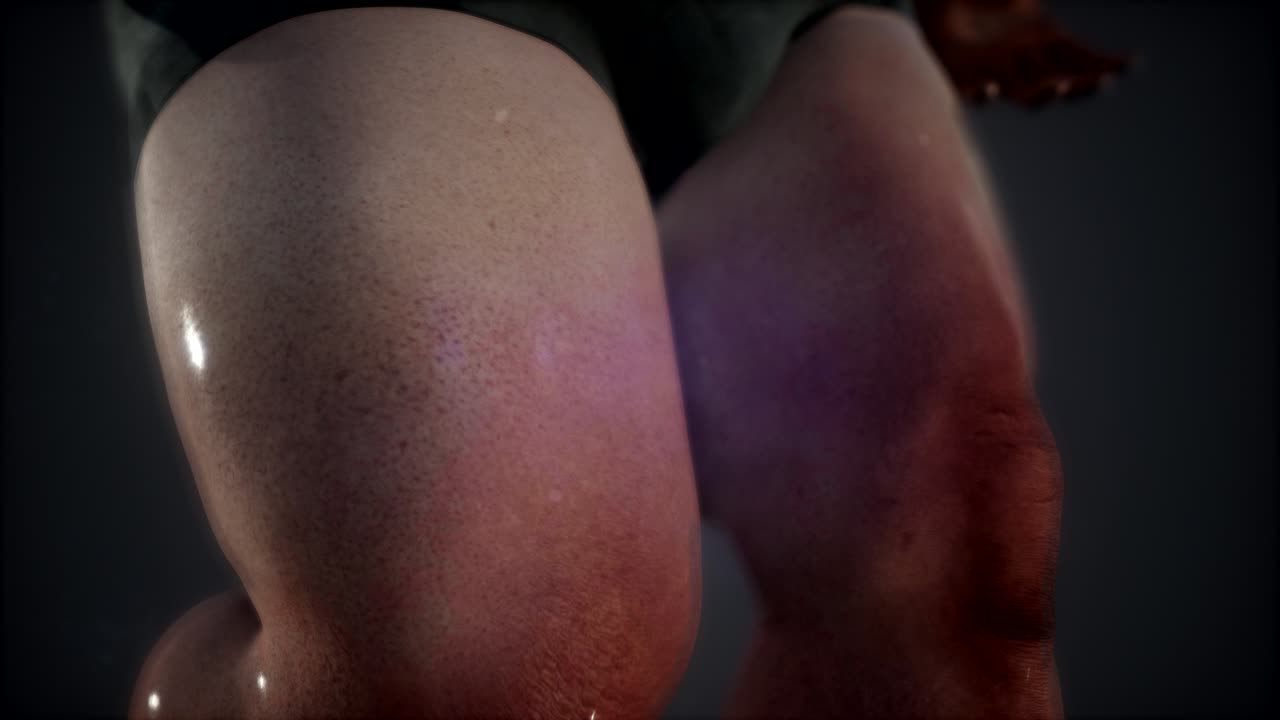 hombre gordo posando en el estudio