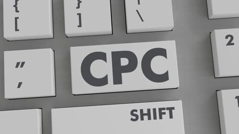 presión del botón cpc en el teclado