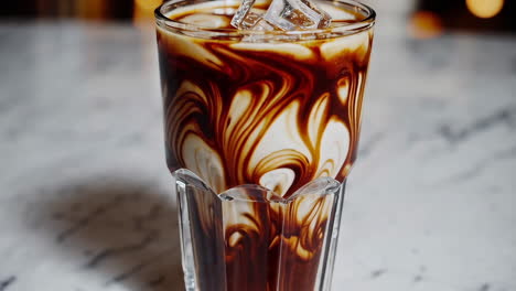 iced coffee with milk and ice