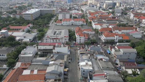 old batavia heritage buildings in jakarta as drone moves in for a closer look