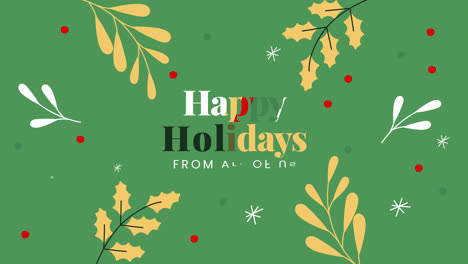 happy holidays graphic design