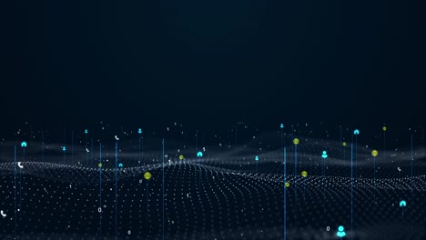 digital futuristic abstract background finance blockchain concept optical fiber high speed data