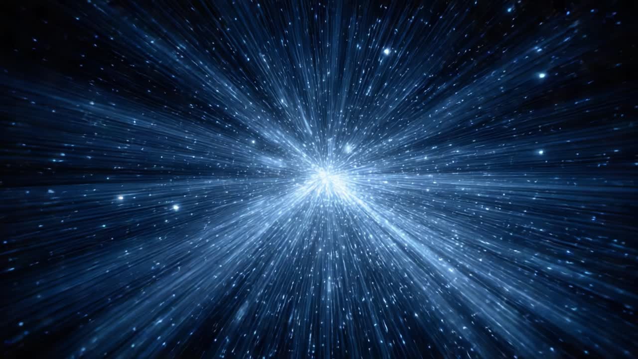 A Stunning Visual Journey Through Cosmic Radiance: Exploring Light Beams and Starry Particles in a Universe of Infinite Depths and Vibrant Energy