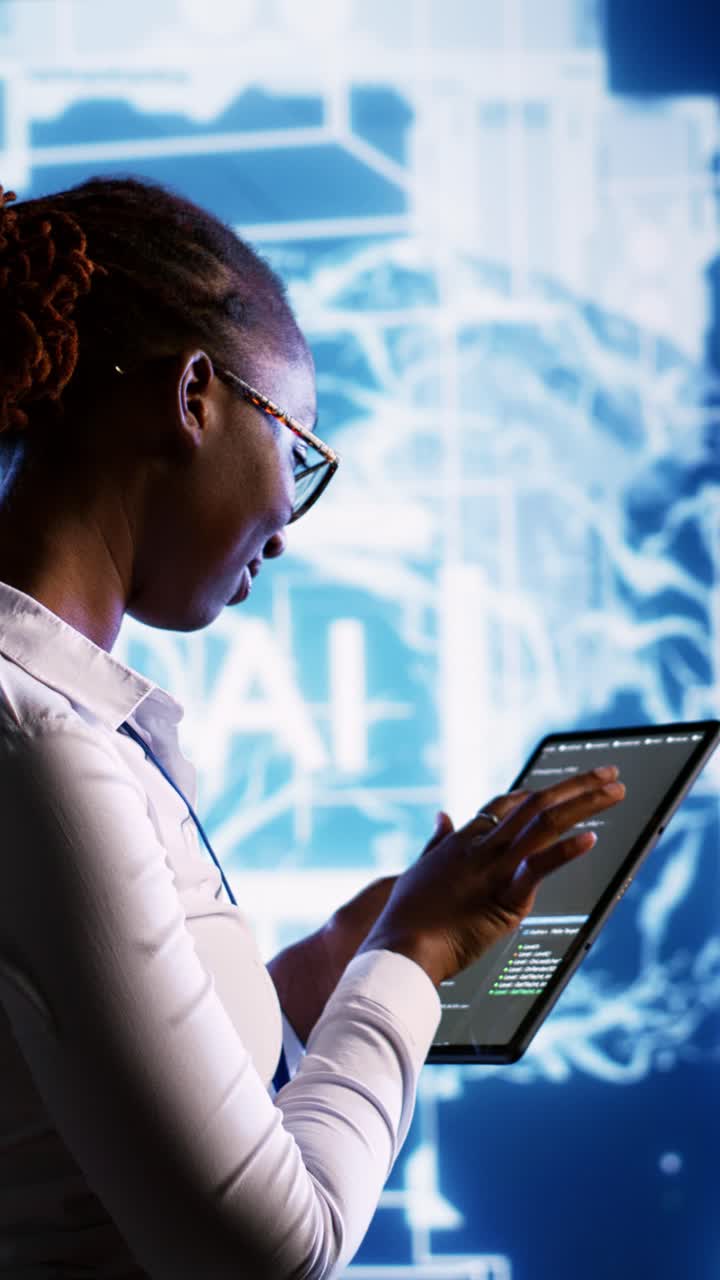 Vertical video Certified specialist updating AI systems